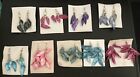 Colorful Costume Fashion Jewelry Dangle Earrings Lot - 9 Pairs *Made In India*