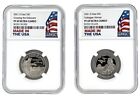 2021 S Clad Quarter Delaware Tuskegee 2 Coin Set NGC PF69 UC Made In USA Holder