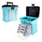 Storage & Tool Box-Durable Organizer Utility Box-4 Drawers 19 Compartments Each