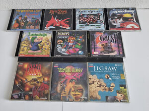 Philips CDI CD-i 10 Video Games Bundle Lot Lemmings Dimo's Quest Zombie Dinos