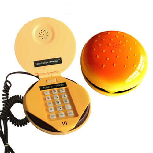 Hamburger Shape Cheeseburger Burger Phone Cute Telephone Desktop Home Decor Gift