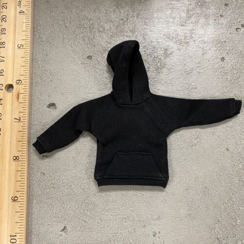 BE-HDST-BLK: 1/12 scale pocket hoodie for 6