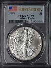 2020 American Silver Eagle PCGS MS69 First Strike Flag Label ✪COINGIANTS✪