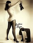 BETTIE PAGE SIGNED PHOTO 8.5X11 AUTOGRAPH BETTY PAGE SIGNATURE ORIGINAL REPRINT
