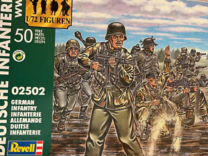 REVELL WWII GERMAN INFANTRY 02502 1:72 COMPLETE SET New Figures