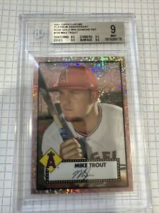 New Listing2021 topps chrome platinum anniversary BGS 9 / 75 Mike Trout Angels #156