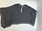 NWT! Kenar Wool Knit Oversized Poncho Sweater Size PS