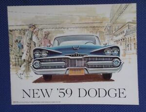 1959 DODGE Automobile Prestige Sales Brochure - Royal Coronet SW Series - MINT!