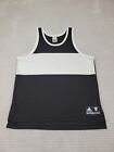 Adidas Shirt Mens XL Basketball Tank Top Black & White Colorblock