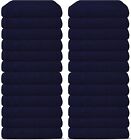 NAVY BLUE SALON TOWEL 16 x 27 INCHES LARGE GYM SPA HAND TOWELS 100% COTTON