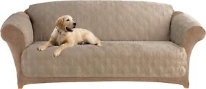 New ListingSureFit SF44895 Microfiber Sofa Quilted Furniture Throw Pet Couch Cover, Rela...