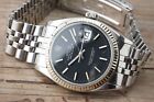 Sold as is Vintage ROLEX DateJust 1601 Red Flake Black jubilee 36mm 1960's #1222