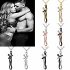 Fashion Couples Hugging Love Pendant Necklace Choker Chain Charm Jewelry Gift