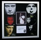 PHIL COLLINS+SIGNED+FRAMED+FACE+SERIOUSLY+JACKET=100% GENUINE+EXPRESS WORLD SHIP