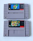 Super Mario World & All Stars SNES Game Lot Cartridges Only Authentic Tested vtg
