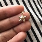 14K Yellow Gold Real Gold Starfish Charm for Necklace