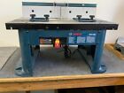 Chicago Electric 1-3/4HP Plunge Router with Bosch Bench Top Router Table