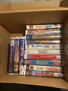 Disney Mixed VHS Lot VHS Tapes With Clamshell Cases. All Tested And Working.