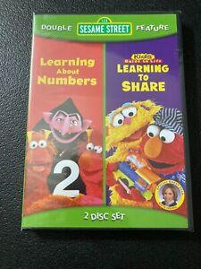 Sesame Street Double Feature: Learning About Numbers / Learning to Share DVD NEW