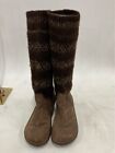 Ugg Women's Brown Winter Leather Boots Size 10