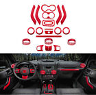 21X Red Interior Decoration Trim Kit for Jeep Wrangler JK JKU 11-17 Accessories (For: Jeep)