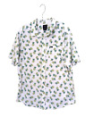 RVCA Shirt Mens XL Button Up White Pineapple Print Short Sleeve Casual Tropical