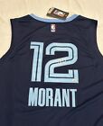 Ja Morant Signed Memphis Grizzlies Pro Style Basketball Jersey with COA