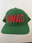 RARE NEW SWAG Golf Green Hat Red SWAG Swagmas Christmas G/FORE FLEXFIT 110 CAP