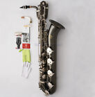 Professional TAISHAN Black nickel Baritone Saxophone Eb Sax Low A Free Shipping