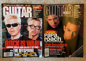 Guitar World Magazine 2001 Jan Feb Papa Roach Offspring Marilyn Manson Slayer