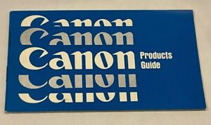 Vintage Canon Products Camera Photography Sales Advertising Guide Book Brocure
