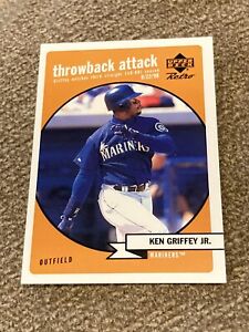 1999 Upper Deck Retro Baseball Throwback Attack #T1 Ken Griffey Jr. Mariners HoF