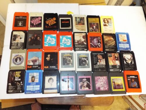 AS IS 31pc lot #5 POP DISCO COUNTRY  8 TRACK TAPES UNTESTED WHITE SUMMER DIAMOND