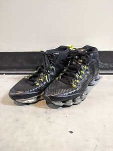 Men’s 8.5 Nike Shox TLX Mid SP Flywire Shoes Black Volt Sneakers 677737-007