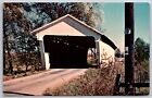 Ohio~Fairfield County 27 Shryer Covered Bridge Over Walnut Creek~Vtg Postcard