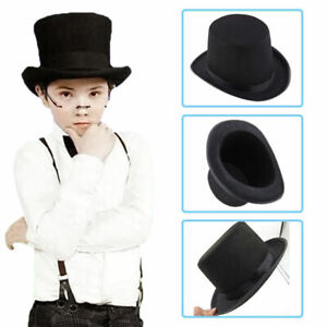 Black Kids Hat Folding Collapsible Top Hat Magician Performer : Trick Goods