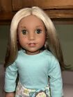 Custom American Girl Lea Clark Doll GOTY 2016 Blonde Wig Freckles Pierced Ears