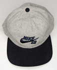 Nike SB Hat Strap Gray, Black Bill Adjustable Cap One Size