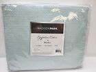 Madison Park Egyptian Cotton TWIN Blanket Light Blue