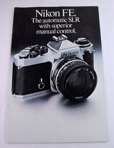 Vintage Nikon Camera Brochure FE SLR