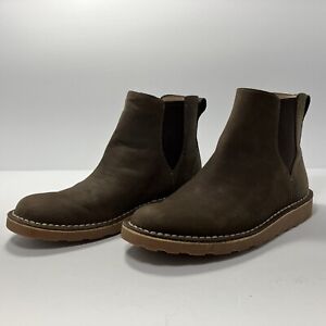 LL Bean Stonington Chelsea Boots Women's Size 8.5 Brown Suede Ankle