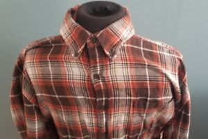 Lot of 2 Eddie Bauer Plaid Flannel Shirt XL Long Sleeve Button Mens Croft Barrow