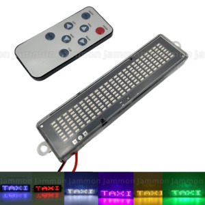 12V Car LED Programmable Message Sign Scrolling Display Board Remote Control Kit
