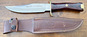 Vintage Muella 90060 Fury Bowie knife made in Spain w/sheath orig box--3200.23