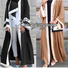 Dubai Cardigan Muslim Women Open Front Long Maxi Dress Islamic Kaftan Abaya Robe