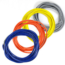 6-Ft Shielded Guitar Circuit Wire 1-Conductor 28AWG (Tangerine,Yellow,Gray,Blue)