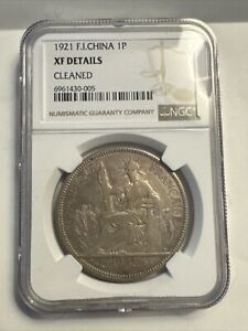 New Listing1921 French Indochina Piastre NGC XF Details