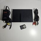 PlayStation 2 PS2 Slim Console SCPH-70012 Black Tested Memory Card AC adapter