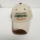Wisconsin Northern Pike Adjustable Strapback Hat, 100% Cotton, Fishing Gift, New