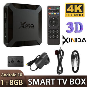 Android 10.0 TV Box X96Q Quad Core HD 4K Media Stream Player Mini PC Dual WiFi